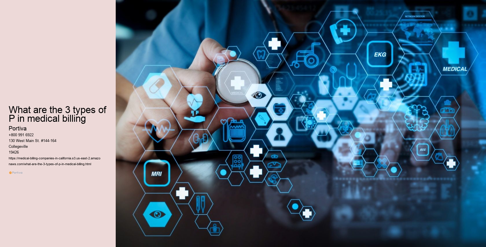 What are the 3 types of P in medical billing