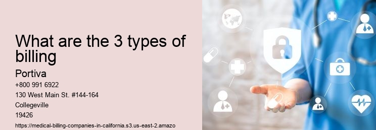 What are the 3 types of billing