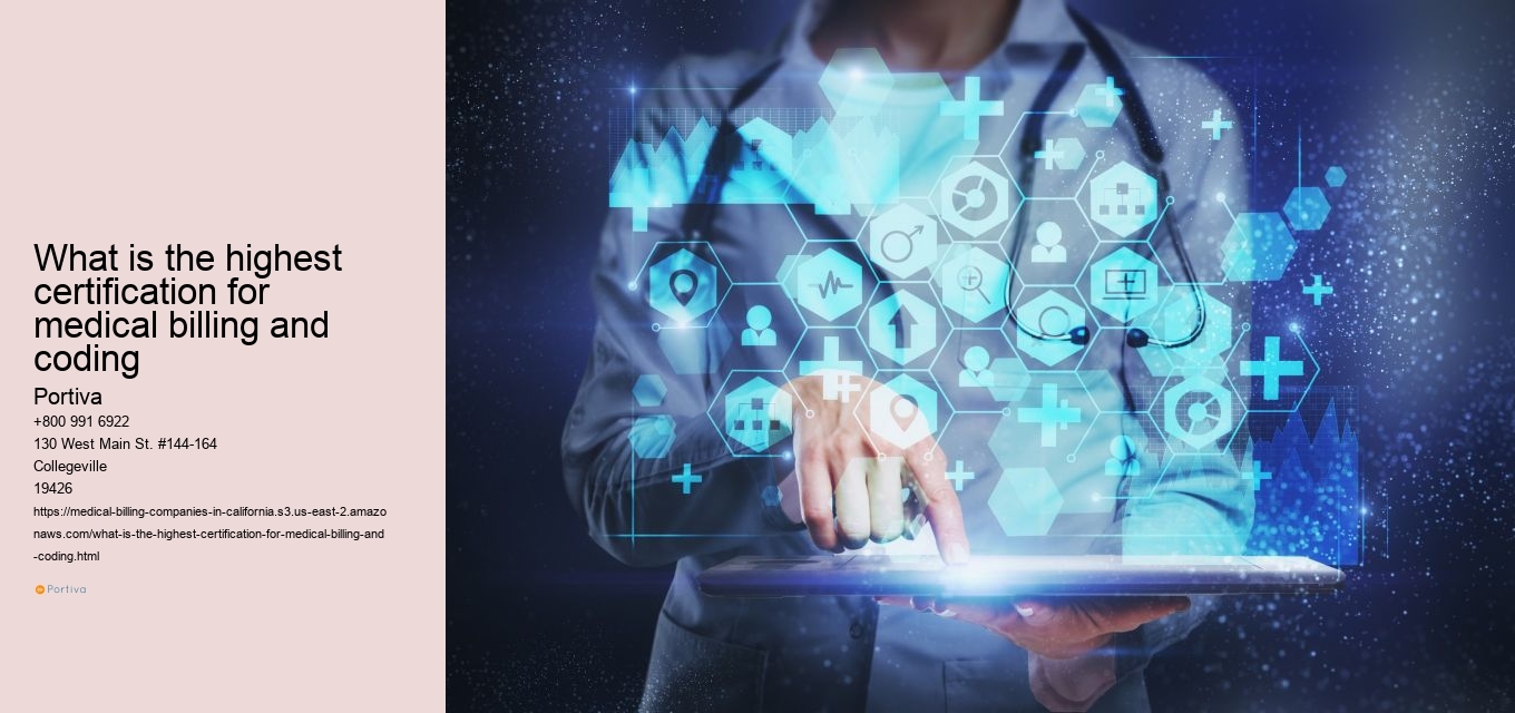 What is the highest certification for medical billing and coding